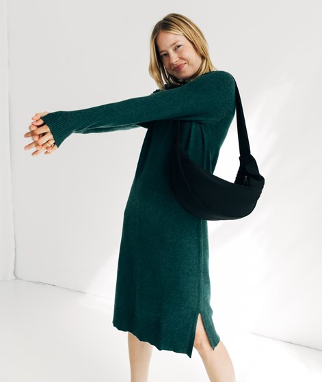 VILA VIRil Crew Neck Midi Kleid Grn