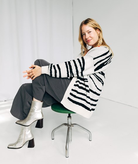 VILA VIAlira New Open Knit Cardigan gemustert