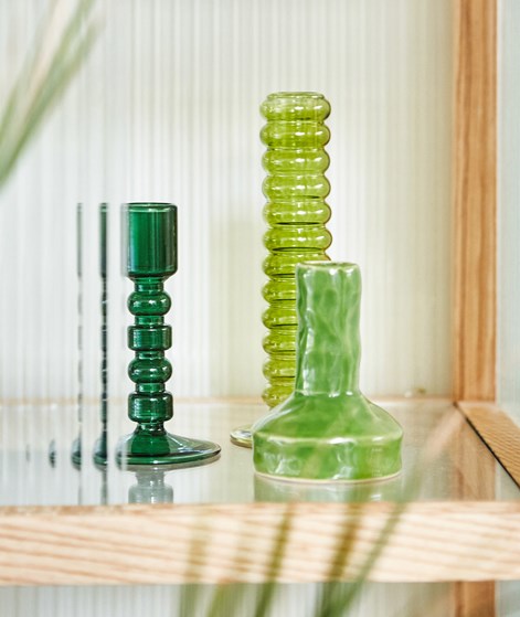 HKLIVING The Emeralds Kerzenhalter Grn