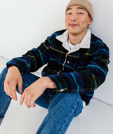 LEVI`S Type 1 Sherpa Trucker Jacke gemustert