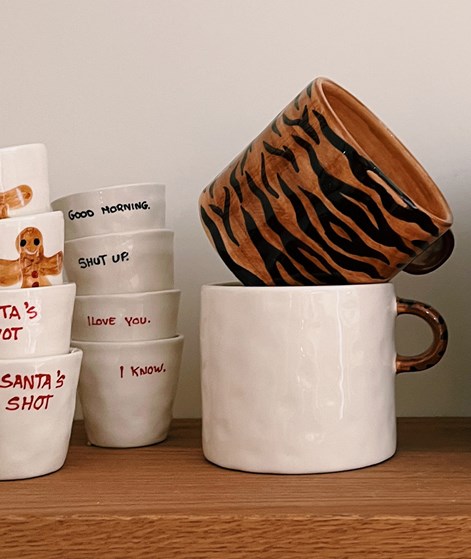 ANNA + NINA Tiger Stripe Tasse gemustert