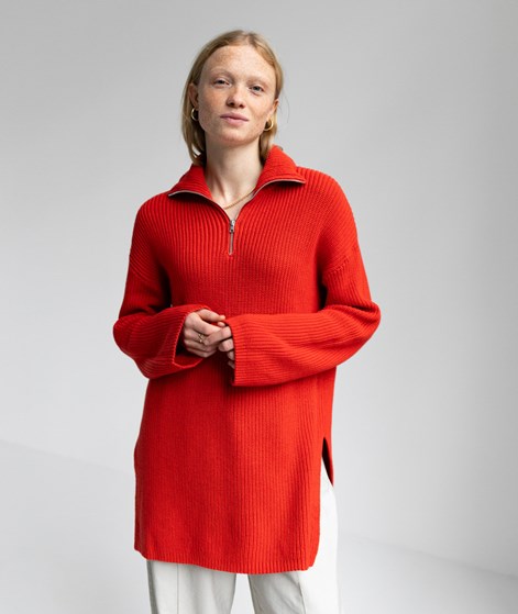 MOSS COPENHAGEN MSCHKamella Zip Pullover Rot
