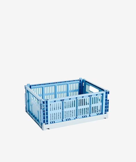 HAY Colour Crate M Korb Blau