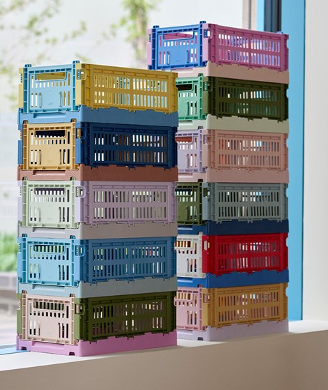 HAY Colour Crate M Korb Blau