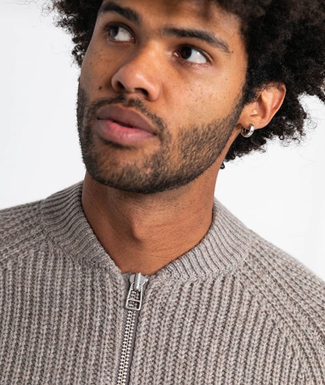 NOWADAYS Sprincle Zip Cardigan Beige