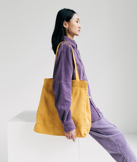 YUKU Cordtasche Gelb