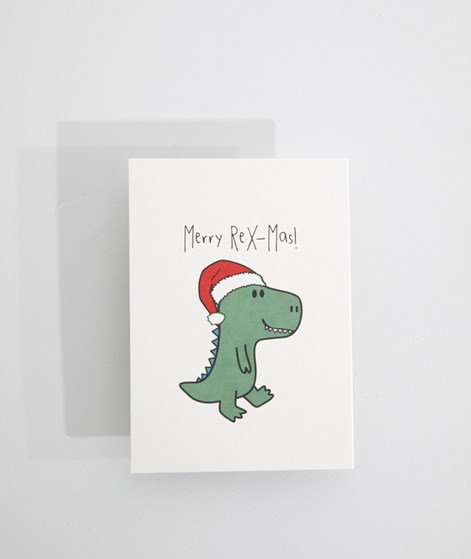 KAUF DICH GLCKLICH Postkarte Merry Rex