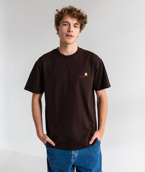 CARHARTT WIP S/S American Script T-Shirt Braun