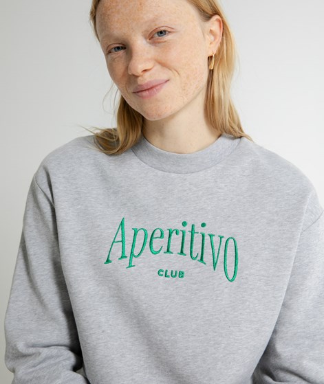 KAUF DICH GLCKLICH Sweater Club Grau aus Bio-Baumwolle