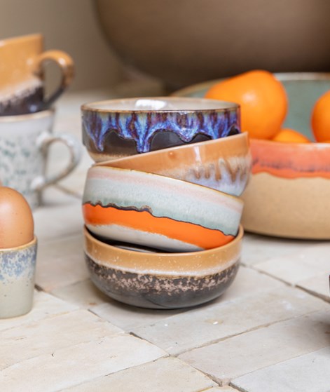 HKLIVING 70S Ceramics: Tapas Schale mehrfarbig