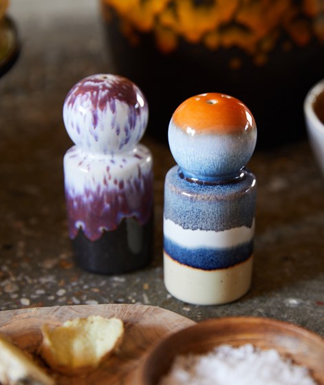 HKLIVING 70S Ceramics Pepper & Salt mehrfarbig