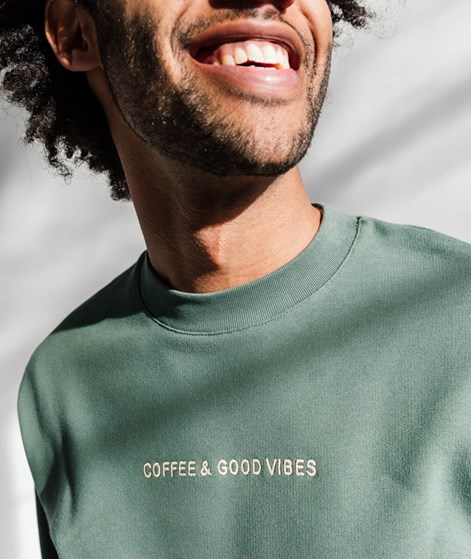 KAUF DICH GLCKLICH Sweater Coffee Vibes Grn