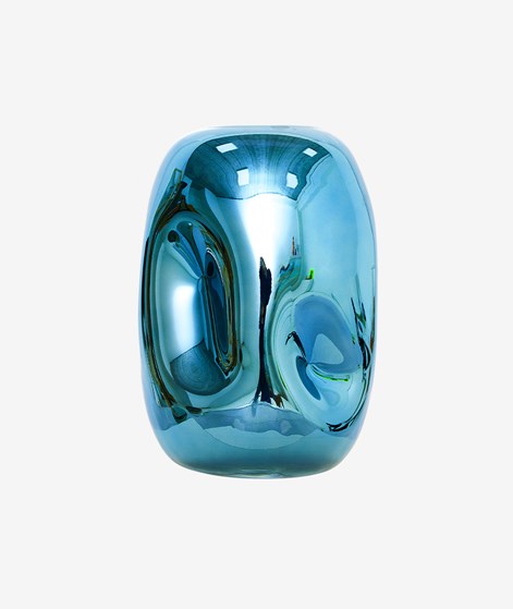 HKLIVING Vase Chrome Blau