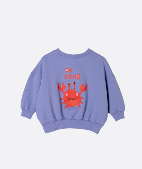 KAUF DICH GLÜCKLICH KIDS Sweater Crab Lila aus Bio-Baumwolle