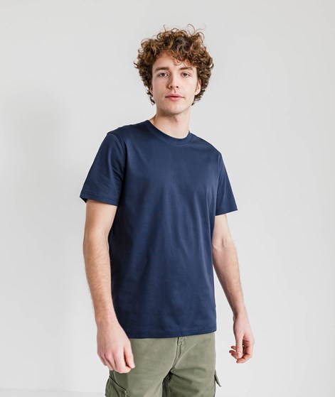 ARMEDANGELS T-Shirt Maarkos Merc Premium Dunkelblau