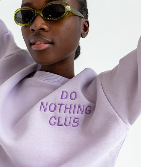 ON VACATION Do Nothing Club Sweater Lila