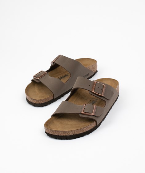 BIRKENSTOCK Arizona Birko-Flor Nubuck Sandale (Gr. 42-46) Braun