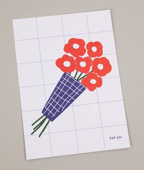 KAUF DICH GLCKLICH Postkarte A6 Flowers mehrfarbig