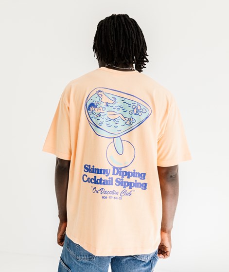 ON VACATION T-Shirt Skinny Dipping Cocktail Sipping Orange