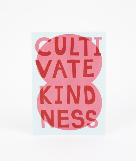 KAUF DICH GLCKLICH Mini Poster A5 Cultivate Kindness mehrfarbig