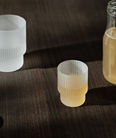 FERM LIVING Ripple Glas 4er-Set Klein ( 5,2) farblos