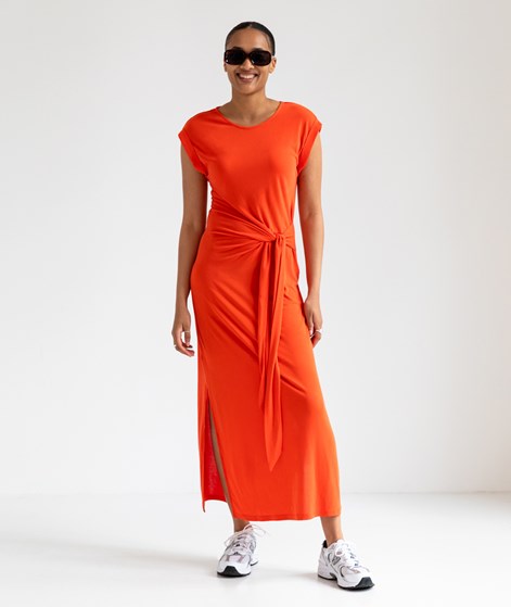 VILA VIModal O-Neck S/S Kleid orange