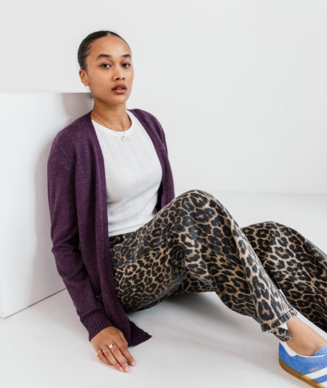 VILA VIRil Open Knit Cardigan Lila