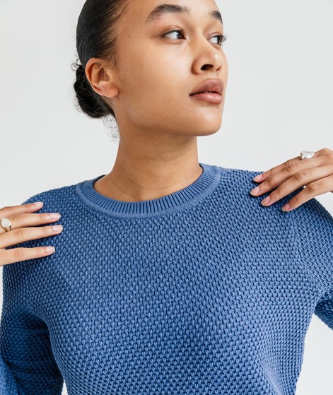 VILA VIDalo O-Neck Knit Pullover Blau