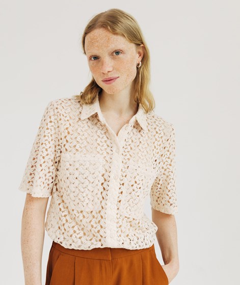 VILA VILaura 2/4 Bluse Beige