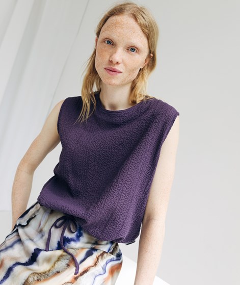 ARMEDANGELS Neraa Crinkle Top Lila