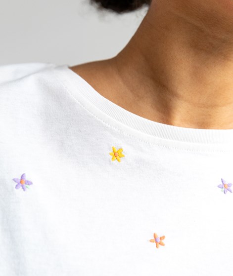 KAUF DICH GLCKLICH T-Shirt mit gekrempelten rmeln gemustert aus Bio-Baumwolle