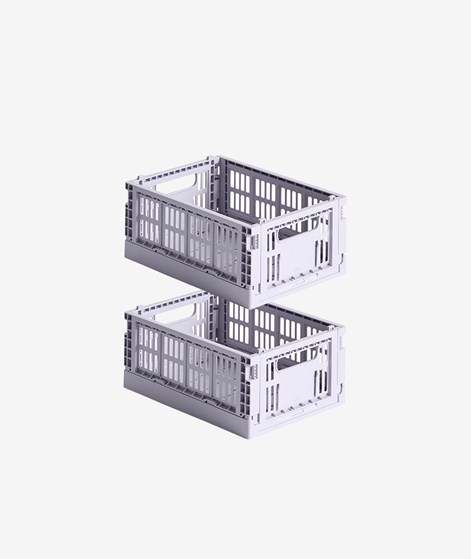 HAY Colour Crate Mini 2er-Set Box Lavendel