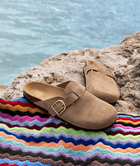 KAUF DICH GLCKLICH Pantolette sand