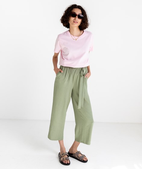 VILA VIJosa Belted Culotte Hose Grn