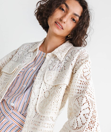 VILA VIMerinda Crochet Cardigan Beige