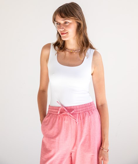 VILA VIKenza U-Neck Top Wei