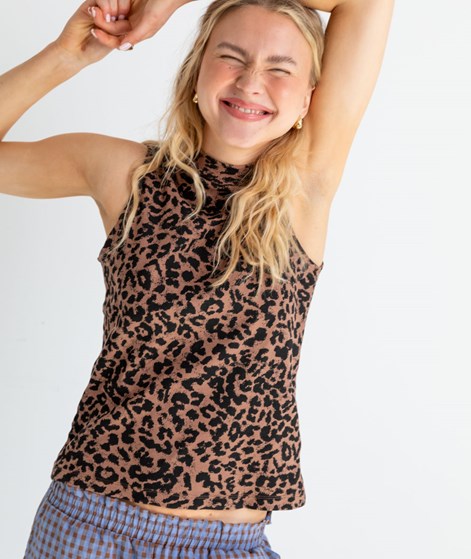 KAUF DICH GLCKLICH Top Leo Print