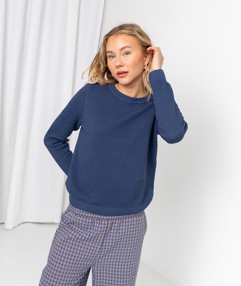 VILA VIDalo O-Neck Pullover Blau