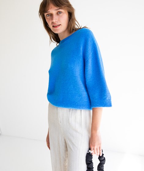 KAUF DICH GLCKLICH Strickshirt knallbla