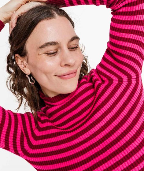 KAUF DICH GLCKLICH Pullover Bordeaux Pink