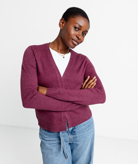 VILA VIRil Short Cardigan Rot