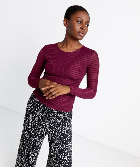 VILA VILarine O-Neck Longsleeve Rot