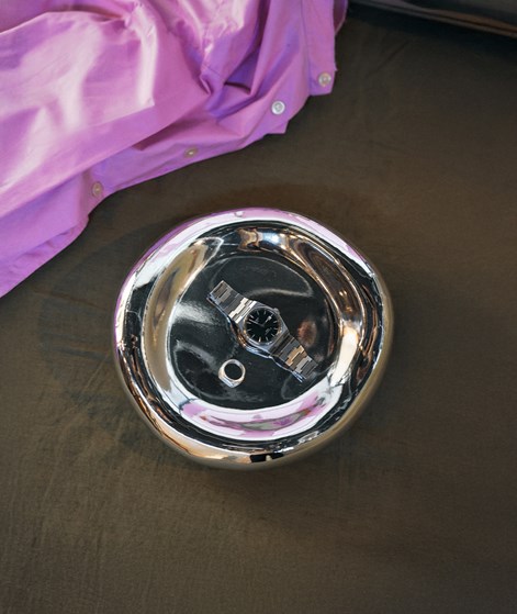 HKLIVING Gleam Schale Silber