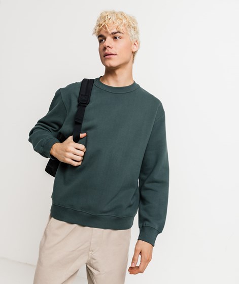 KAUF DICH GLCKLICH Sweater Duneklgrn aus Bio-Baumwolle