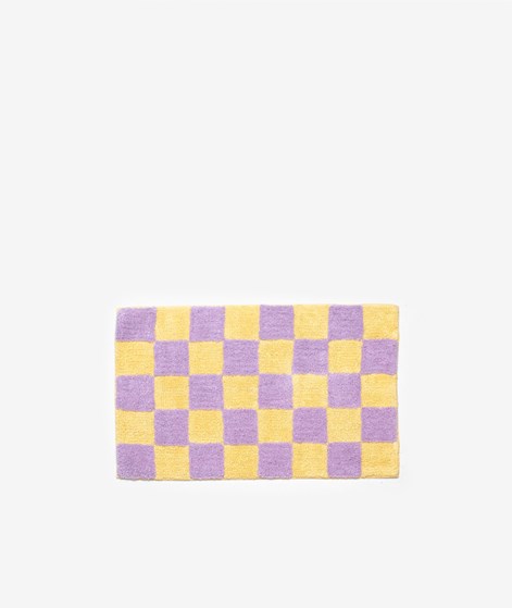 YUKU Badematte Check lilac 55x85 cm