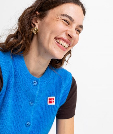 KAUF DICH GLCKLICH Strickweste blau OHi