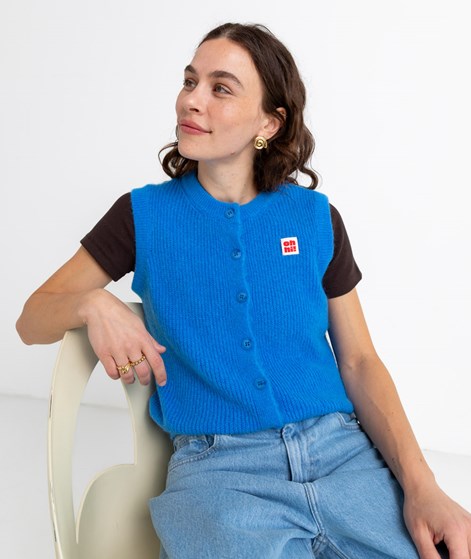 KAUF DICH GLCKLICH Strickweste blau OHi