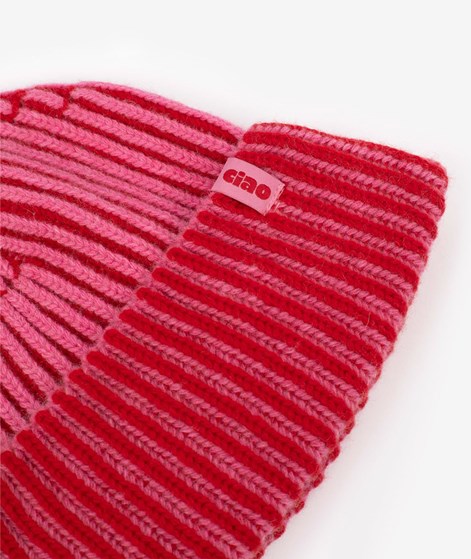 KAUF DICH GLCKLICH Mtze Rot Pink