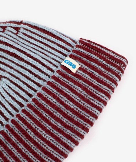 KAUF DICH GLCKLICH Mtze Bordeaux Blau
