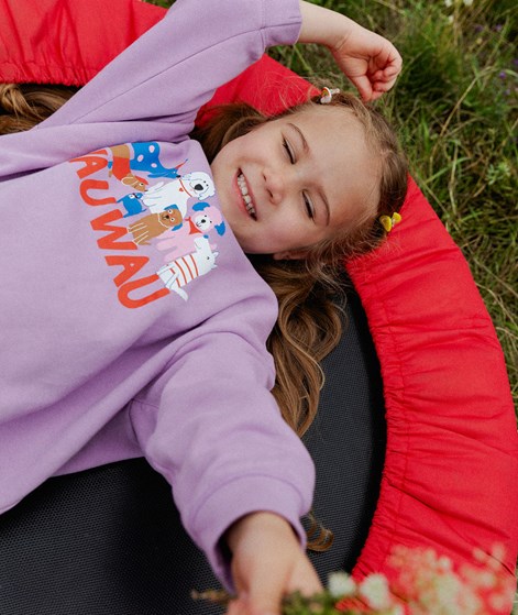 KAUF DICH GLCKLICH KIDS Sweater Wau Wau aus Bio-Baumwolle